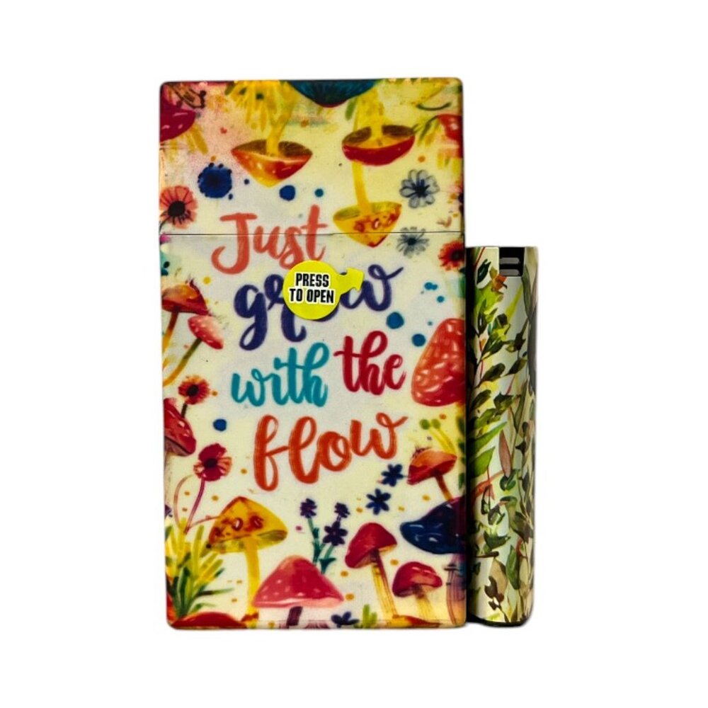Colorful Plastic Cigarette Hard Case Fits 100's - Picture 2 of 4